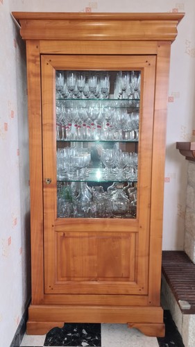 Meuble vitrine merisier - meuble, en