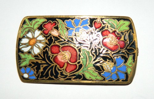 Belle broche émaux - en,