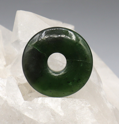 Pendentif donut néphrite - donut,