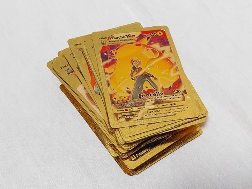 Lot cartes pokémon métal - 57,