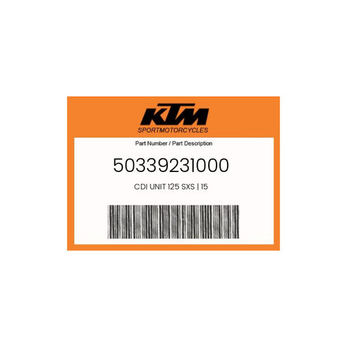 Ktm genuine cdi - genuine, unit