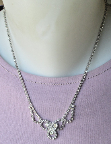 Ancien collier couleur - , argent