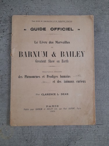 Barnum bailey 1902 ancien - &,