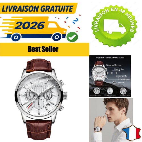 Montre homme lige chronographe - homme,