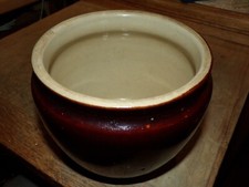 ANCIEN POT EN GRÈS VERNISSÉE