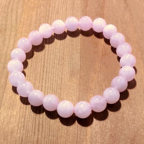 Bracelet quartz rose perles - rose,
