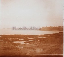 FRANCE Saint-Enogat La Mer 1928 Photo Stereo Plaque Vintage V21L23n4