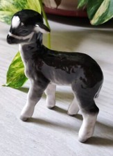 Figurine Vintage Agneau Mouton  en porcelaine russe LOMONOSOV Signé Made in USSR