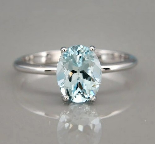 Bague ovale aigue - en, or