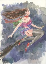 DESSIN ORIGINAL AQUARELLE