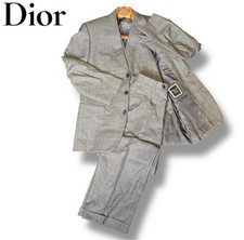 Dior Gray Plaid Suit 3B 3P