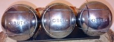 Belle Triplette Boules de Pétanque OBUT OBUT striées de Compétition 720 G 74 mm