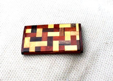 porte carte de visite en marqueterie