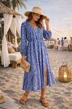 Robe longue fendue femme