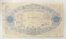 Billet Banque 500 Francs 1938 France 🇫🇷 Dans L’état REF85919