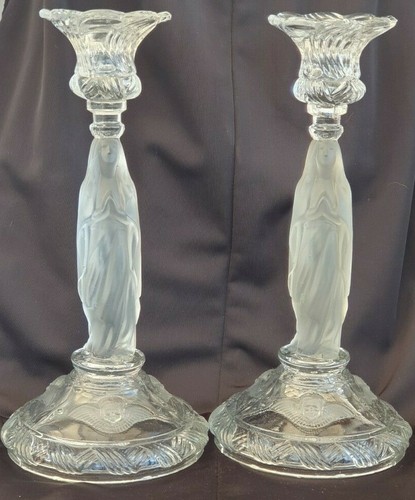 Bougeoirs verre de - , 2