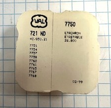 Valjoux Cal. 7750 Réf. 721 ND