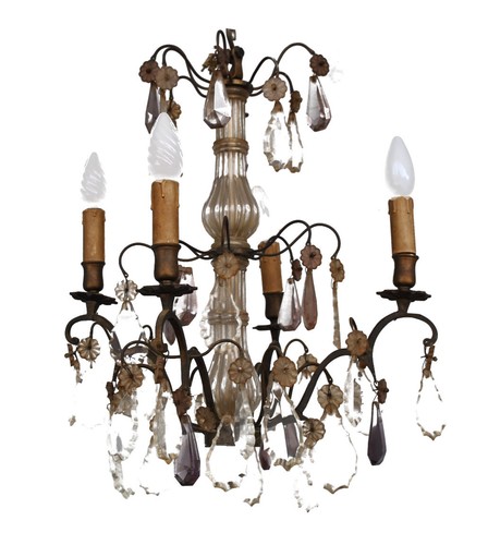 Lustre pampilles époque