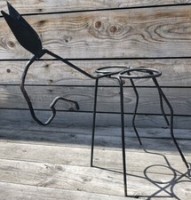 Porte Plante Pot Jardinière Âne Vintage Design Fer 1950