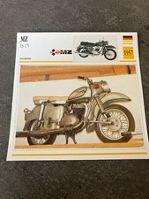 CARTE FICHE MOTO collection