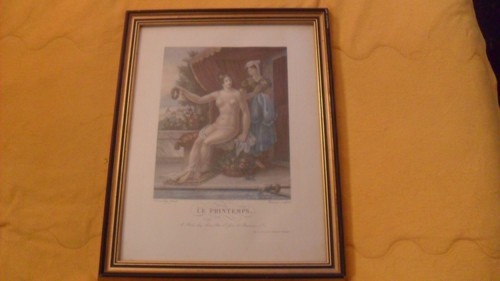 Tableau ancien estampe - tableau, ou
