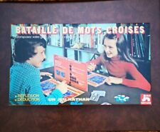 Vintage 1978 BATAILLE DE MOTS CROISÉS Jeux Nathan Complet TBE