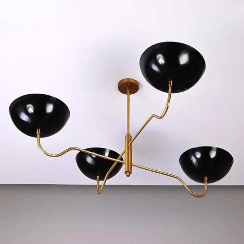 Lustre vintage laiton - lustre, en