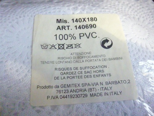 Nappe pvc mis blanche - ,
