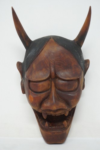 Masque bois japonais - masque, hannya