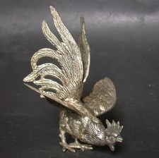 Coq poule statue laiton - laiton, combat