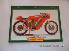 CARTE FICHE MOTO 1967 AERMACCHI ALA D'ORO