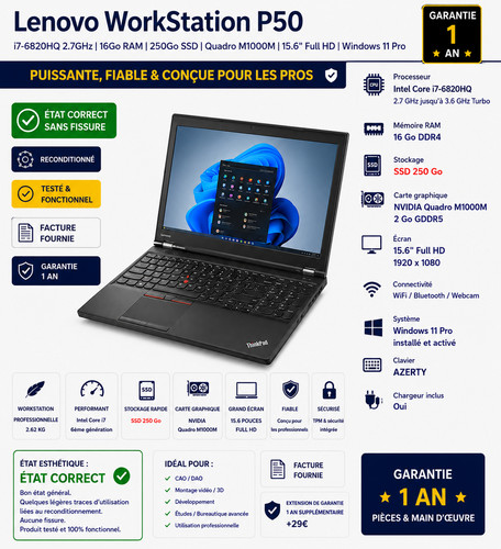 Lenovo workstation p50 - 💻,