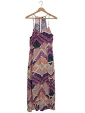 H&M Robe d’été Dames Robe T EU 44 violet-orange clair-bleu style décontracté