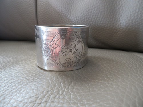 Rond serviette argent - serviette,