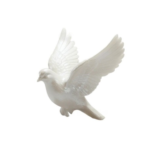 Colombe blanche acrylique pour
