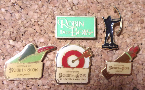 Lot pin robin - robin, des