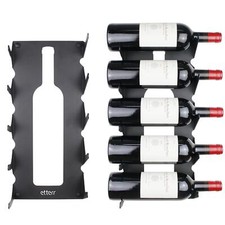 Porte Bouteilles casier à vin Mural en Acier pour Tous Les Types de vins avec...