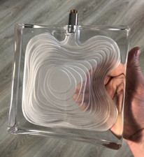 Beau Pied de lampe Contemporain Cristal signé DAUM