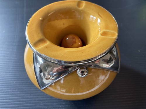 Cendrier marocain jaune - cendrier,