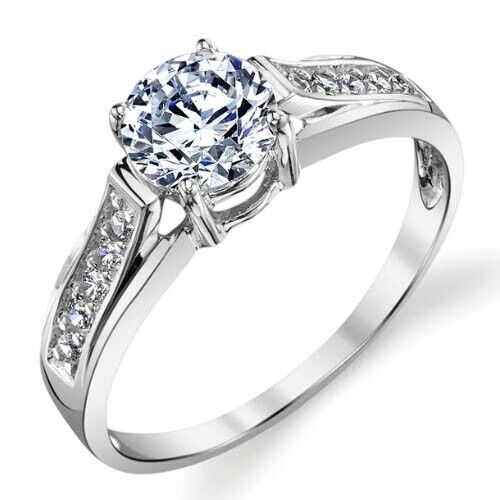 Solitaire diamant simulé - diamant,
