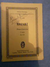 N°1206 - Piano Concerto - Wolfgang Amadeus Mozart - Édition Eulenburg
