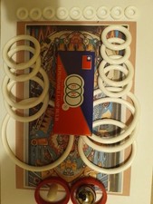 FLIPPER  ZACCARIA -SHOOTING THE RAPIDS-KIT COMPLET (bille caoutchouc,ampoules)