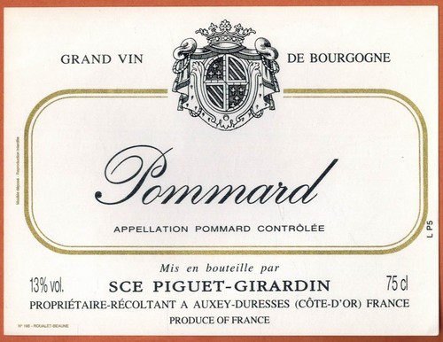 Etiquette grand vin - , de