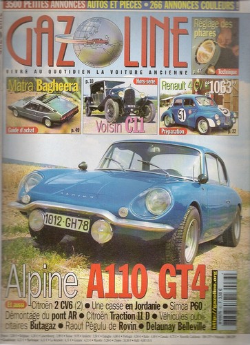 Gazoline dossier matra - gazoline, 83