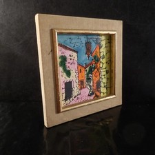 Carreau céramique faïence LE CHARIOT ST PAUL LA FERTE GAUCHER PN France N3050