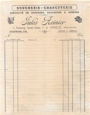 BOUCHERIE CHARCUTERIE SPECIALITE DE SAUCISSES SAUCISSONS ET JAMBONS JULES REI