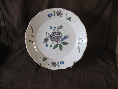 Rare assiette faïence - assiette, en