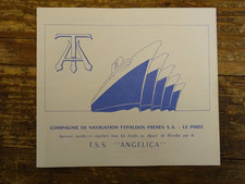 Compagnie de Navigation Typaldos  Le Pirée paquebot Angelica Tarifs et horaires