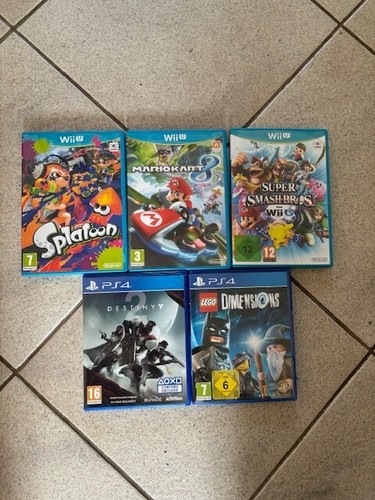 Lot jeux wii ps4 nintendo - lot,