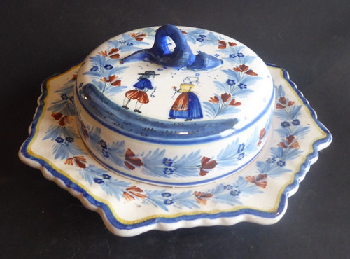 Beurrier art déco faïence - art,